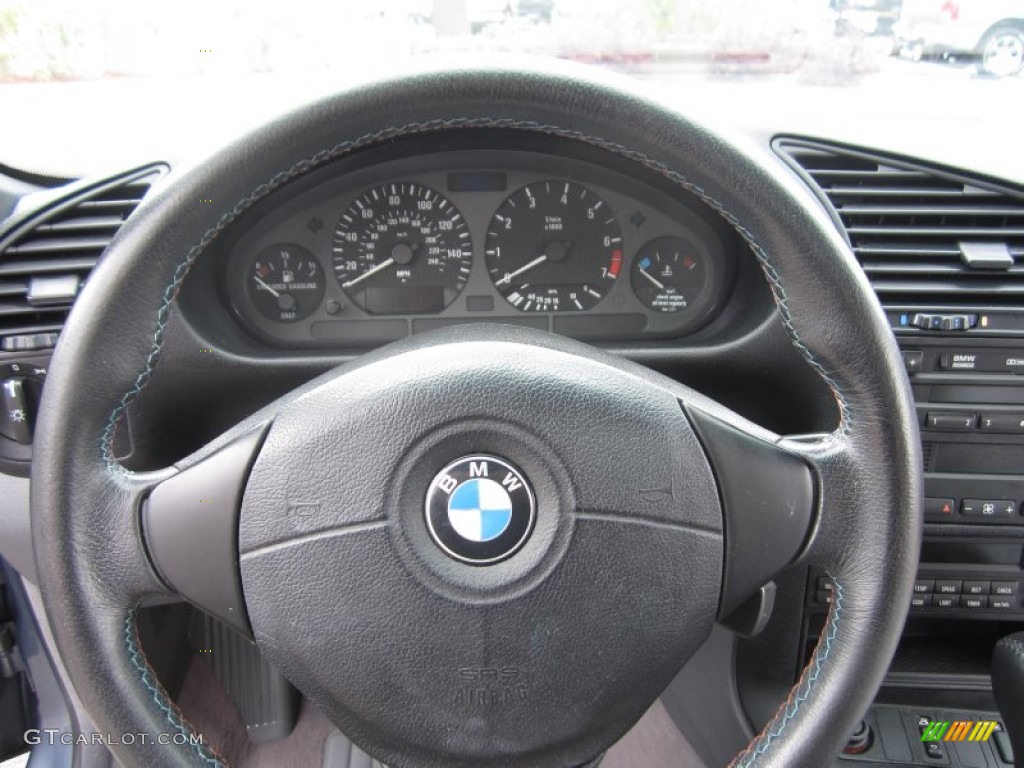 1999 BMW 3 Series 323i Convertible Grey Steering Wheel Photo #64675508