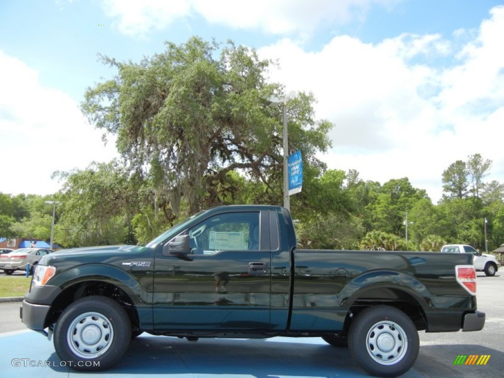 Green Gem Metallic 2012 Ford F150 XL Regular Cab Exterior Photo #64675602