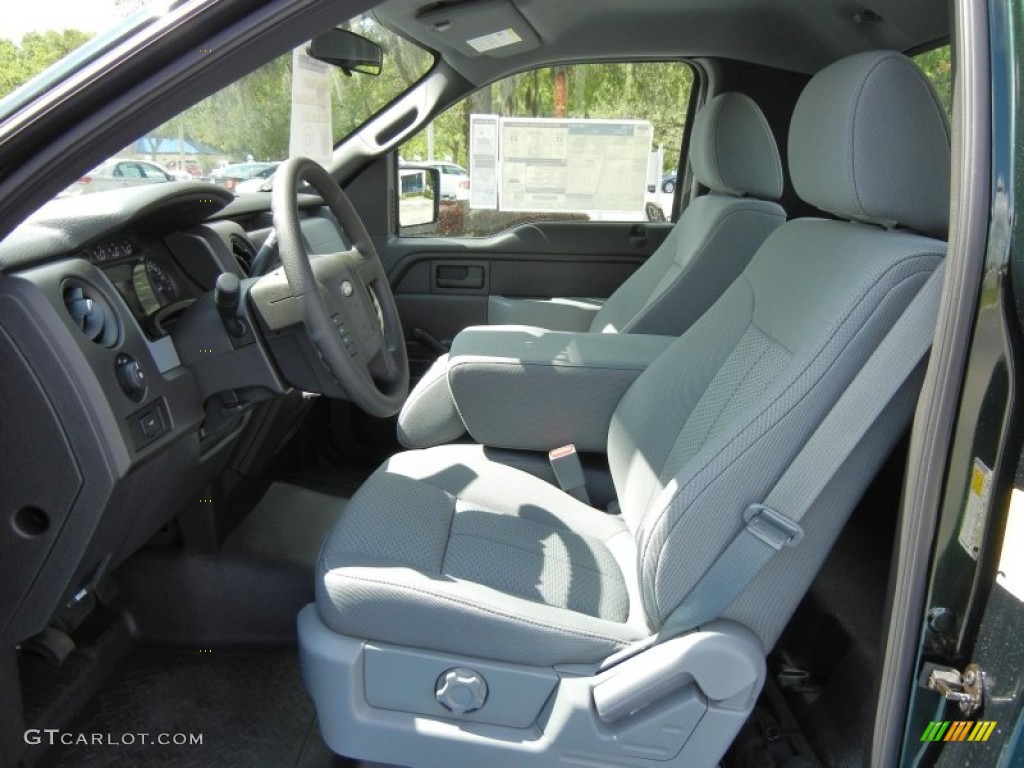 Steel Gray Interior 2012 Ford F150 XL Regular Cab Photo #64675628