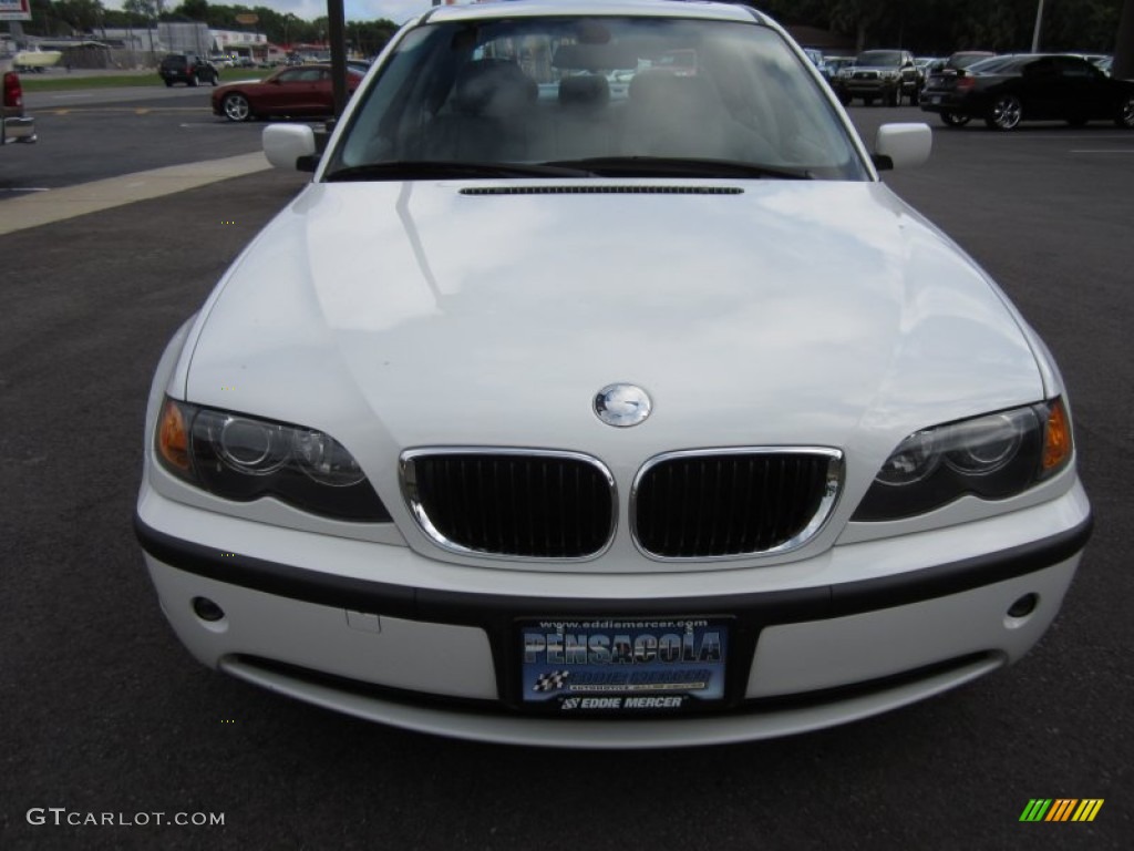 2003 3 Series 325i Sedan - Alpine White / Grey photo #2