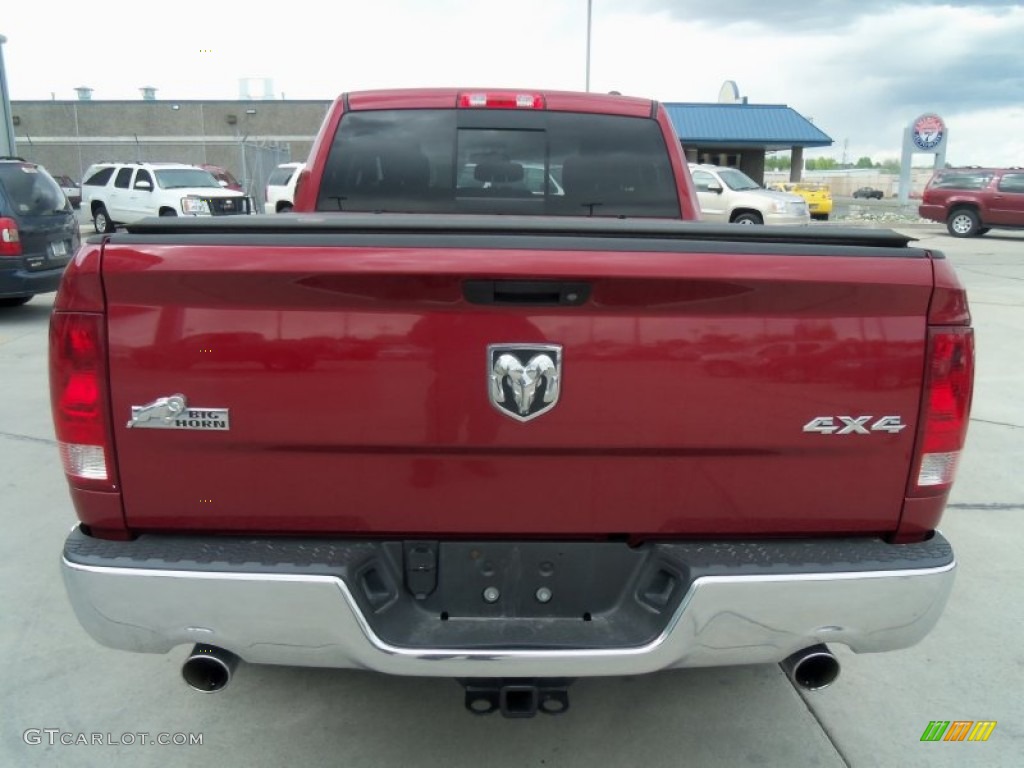 2011 Ram 1500 Big Horn Quad Cab 4x4 - Deep Cherry Red Crystal Pearl / Dark Slate Gray/Medium Graystone photo #28