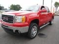 2010 Fire Red GMC Sierra 1500 SLE Crew Cab  photo #3