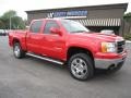 2010 Fire Red GMC Sierra 1500 SLE Crew Cab  photo #4