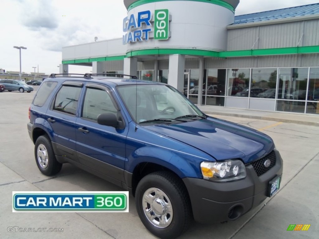 2007 Escape XLS 4WD - Vista Blue Metallic / Medium/Dark Flint photo #1