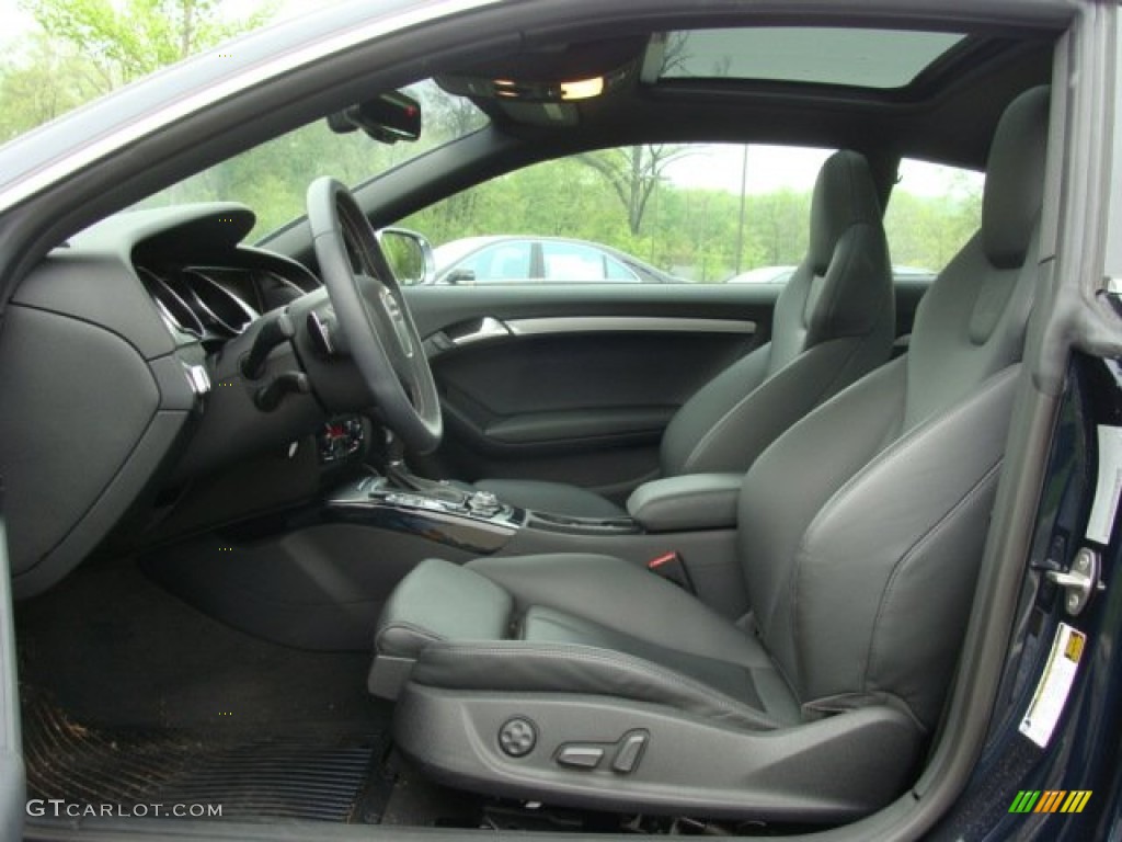 Black Silk Nappa Leather Interior 2011 Audi S5 4.2 FSI quattro Coupe Photo #64679405