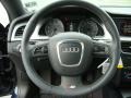 Black Silk Nappa Leather Steering Wheel Photo for 2011 Audi S5 #64679423