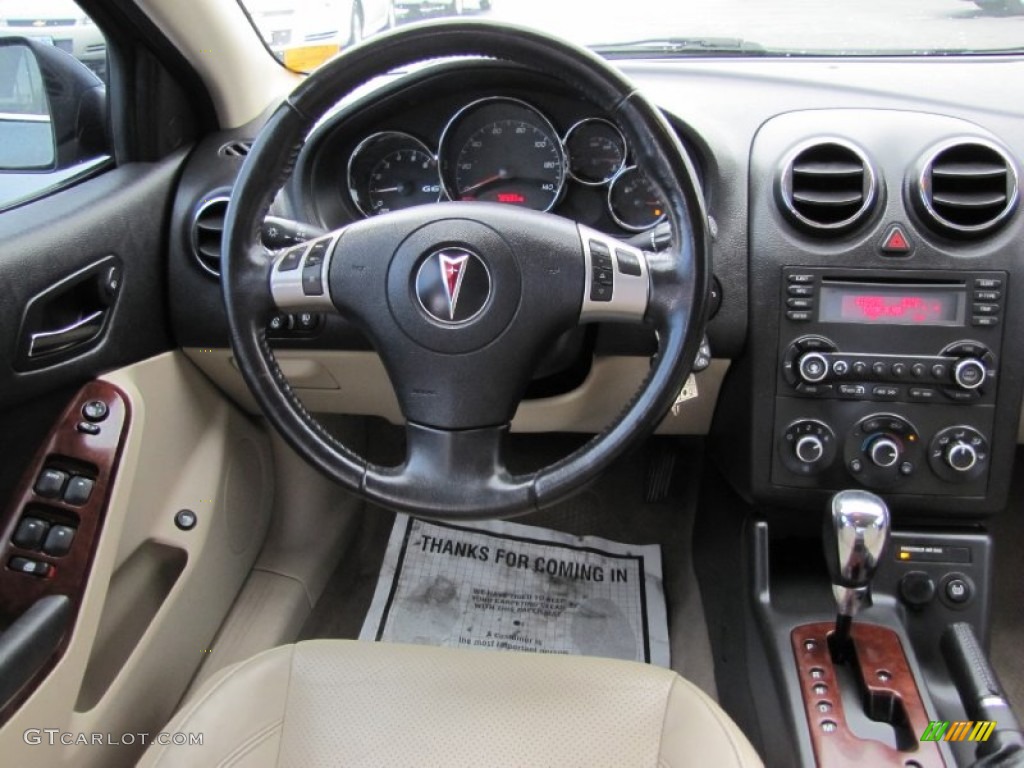 2006 Pontiac G6 GT Sedan Light Taupe Dashboard Photo #64679702