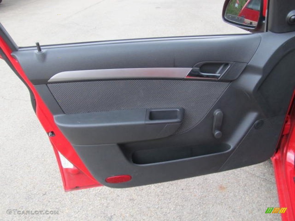 2010 Aveo LT Sedan - Victory Red / Charcoal photo #8