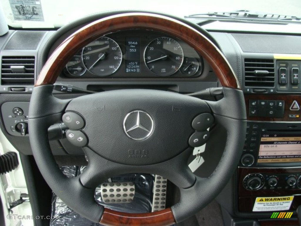 2012 Mercedes-Benz G 550 Ash/Black Steering Wheel Photo #64679962