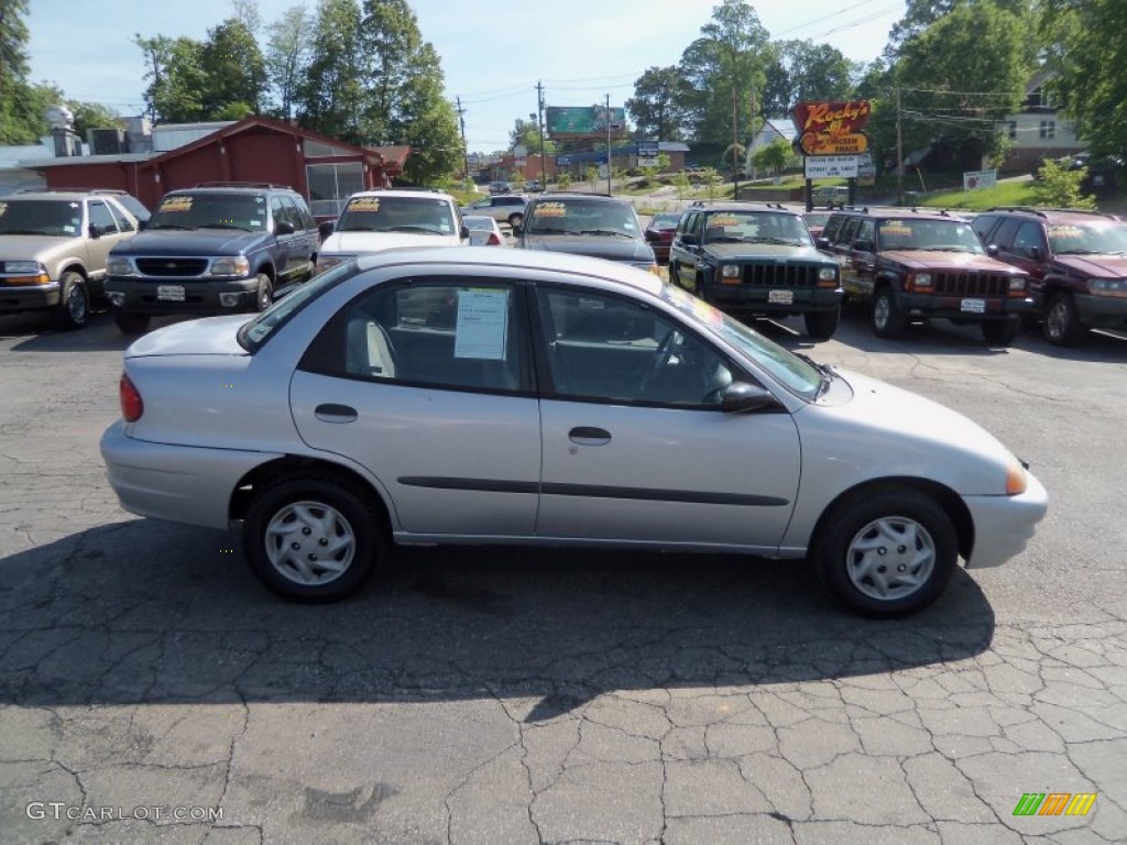 2000 Metro LSi Sedan - Silver Metallic / Gray photo #8
