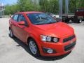 2012 Inferno Orange Metallic Chevrolet Sonic LT Sedan  photo #6