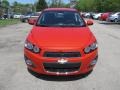 2012 Inferno Orange Metallic Chevrolet Sonic LT Sedan  photo #7