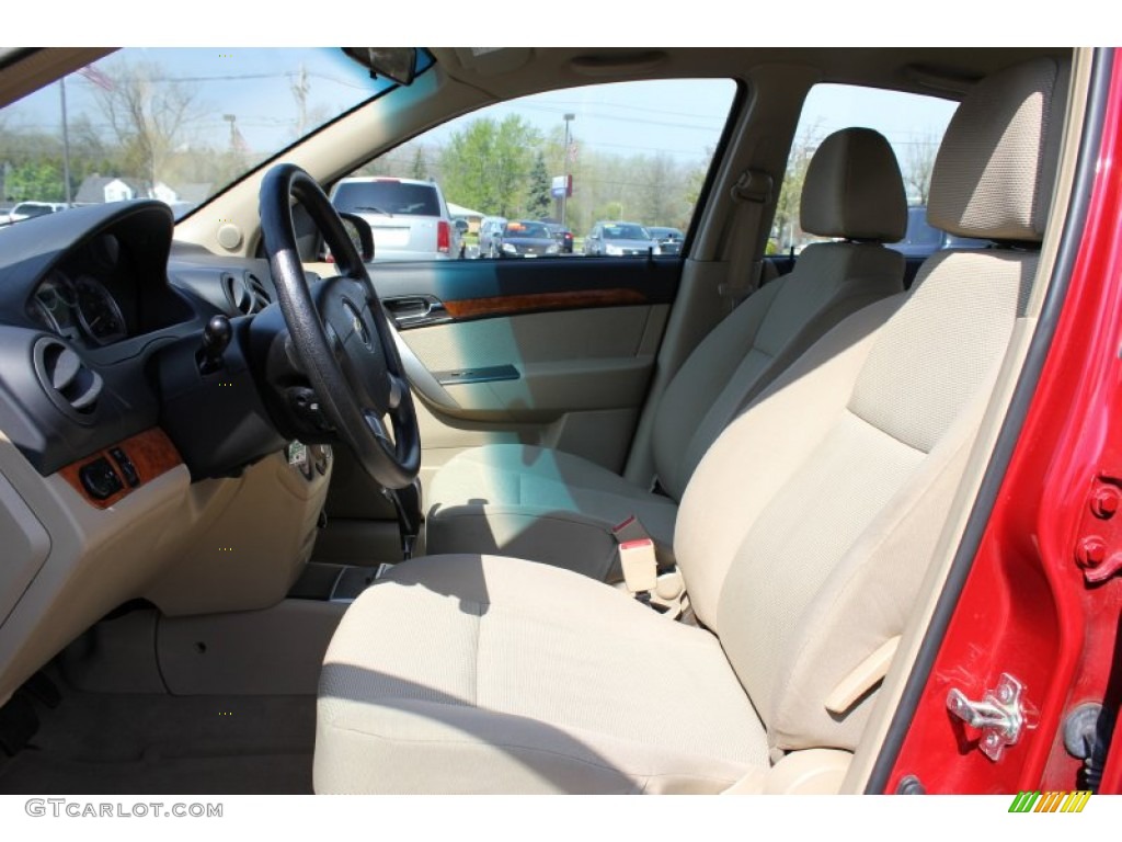 2010 Aveo LT Sedan - Victory Red / Neutral photo #10