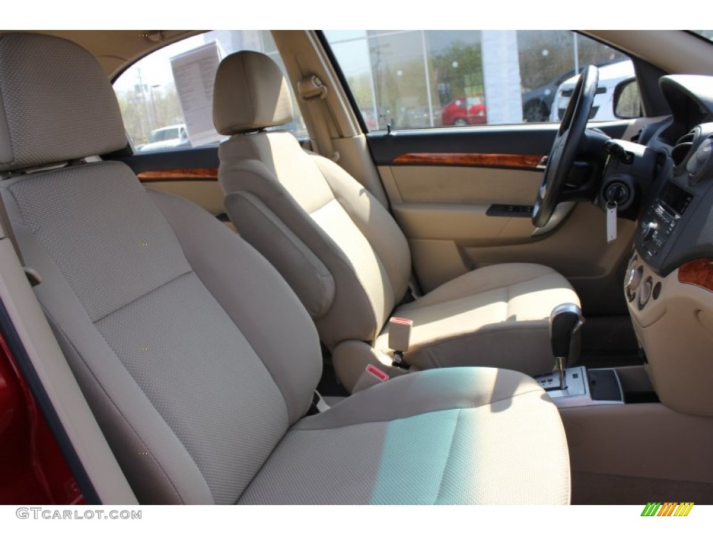 2010 Aveo LT Sedan - Victory Red / Neutral photo #20