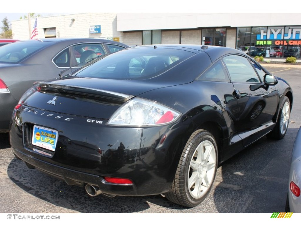 2008 Eclipse GT Coupe - Kalapana Black / Dark Charcoal photo #2