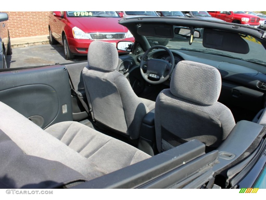 1999 Sunfire GT Convertible - Medium Green Blue Metallic / Graphite photo #13