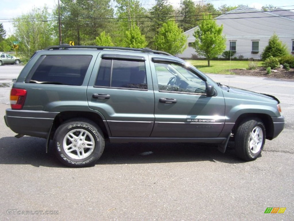 2004 Grand Cherokee Laredo 4x4 - Onyx Green Pearl / Dark Slate Gray photo #4
