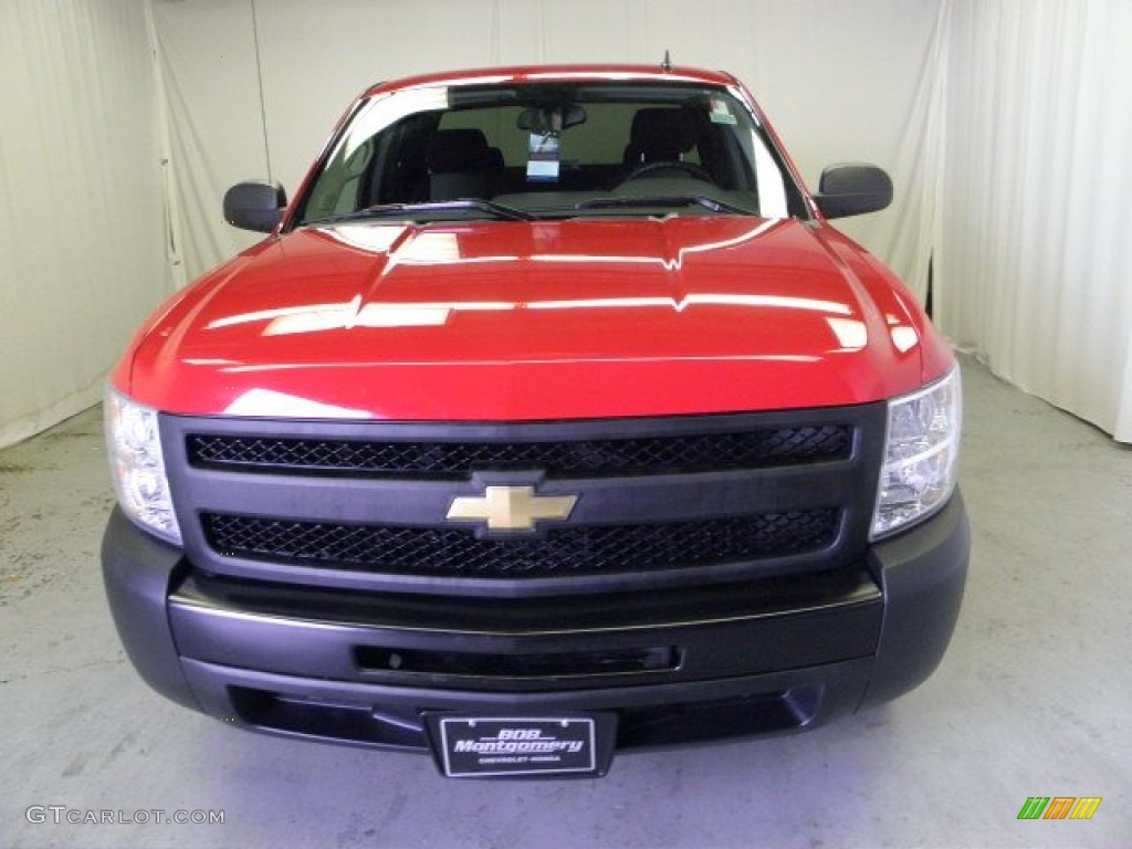 2009 Silverado 1500 Extended Cab - Victory Red / Dark Titanium photo #2