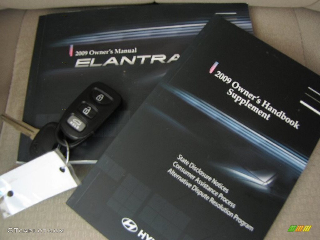 2009 Elantra GLS Sedan - Apple Red Pearl / Beige photo #28