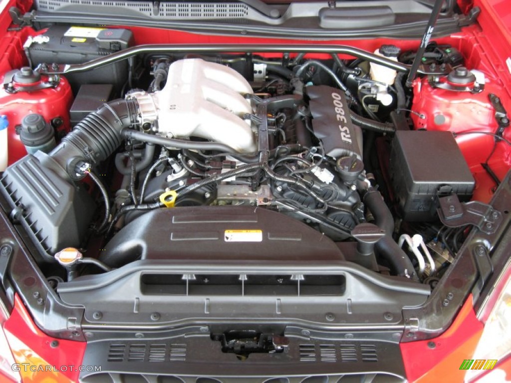 2012 Hyundai Genesis Coupe 3.8 R-Spec 3.8 Liter DOHC 24-Valve Dual-CVVT V6 Engine Photo #64687613
