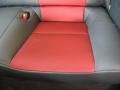 2012 Hyundai Genesis Coupe Black Leather/Red Cloth Interior Rear Seat Photo
