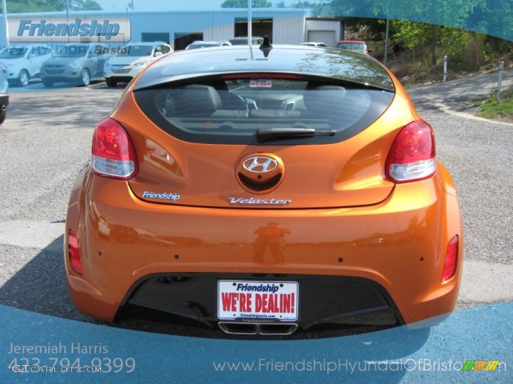 2012 Veloster  - Vitamin C / Black photo #8