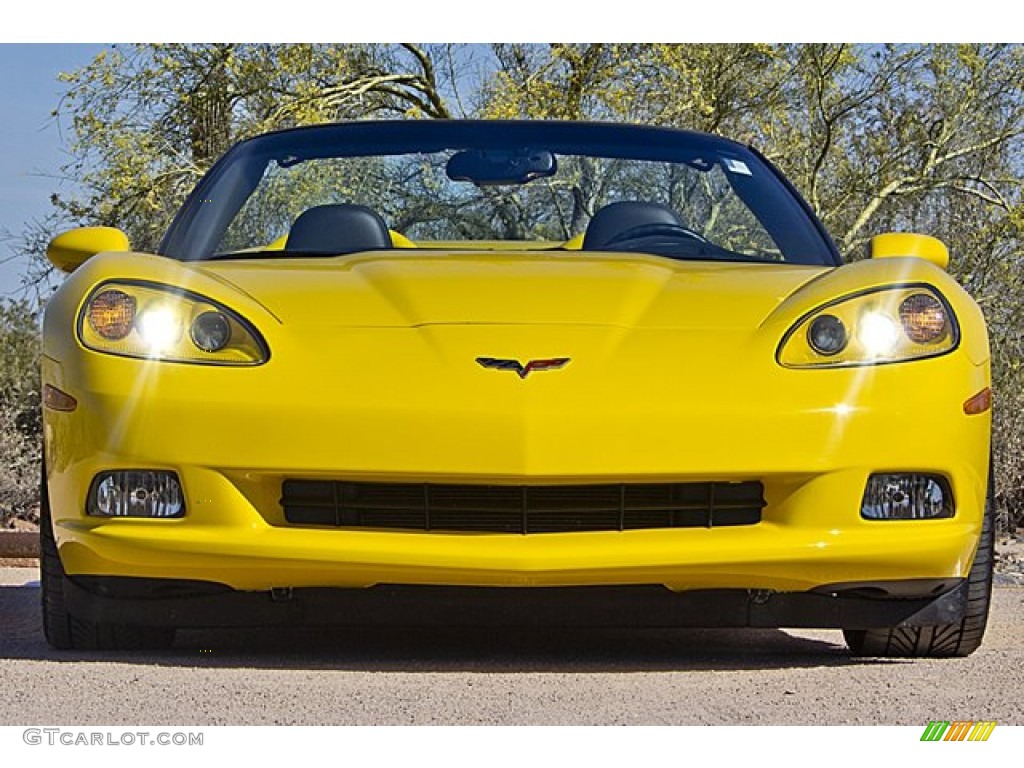 Velocity Yellow 2007 Chevrolet Corvette Convertible Exterior Photo #64688603