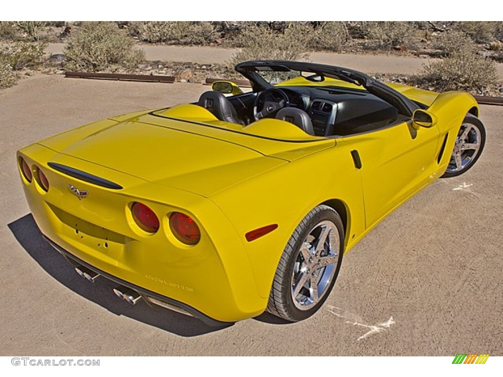 2007 Corvette Convertible - Velocity Yellow / Ebony photo #9