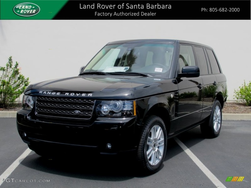 2012 Range Rover HSE - Santorini Black Metallic / Parchment photo #1