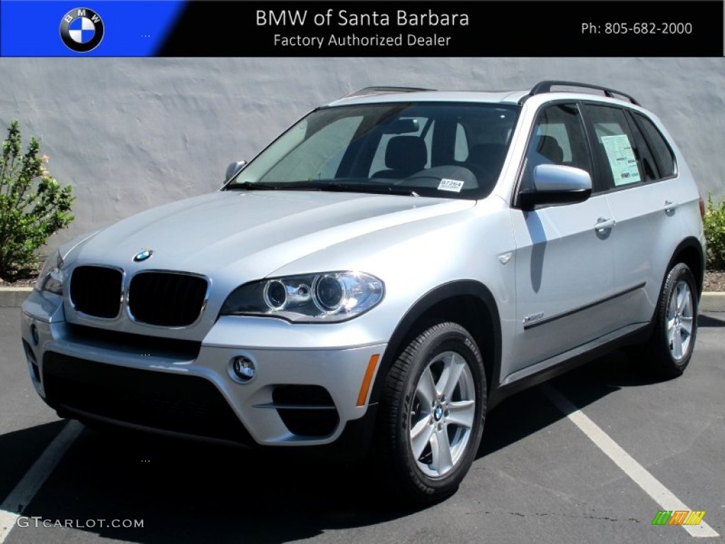 2013 X5 xDrive 35i - Titanium Silver Metallic / Black photo #1