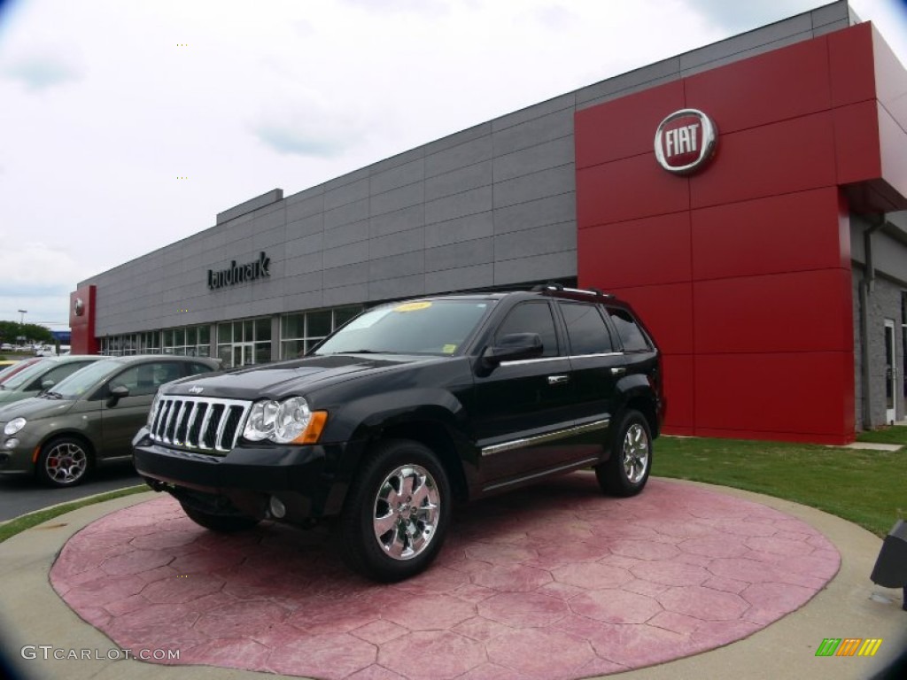 2008 Grand Cherokee Overland 4x4 - Black / Dark Khaki/Light Graystone photo #1