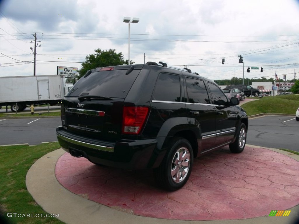 2008 Grand Cherokee Overland 4x4 - Black / Dark Khaki/Light Graystone photo #5