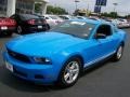 2012 Grabber Blue Ford Mustang V6 Coupe  photo #15