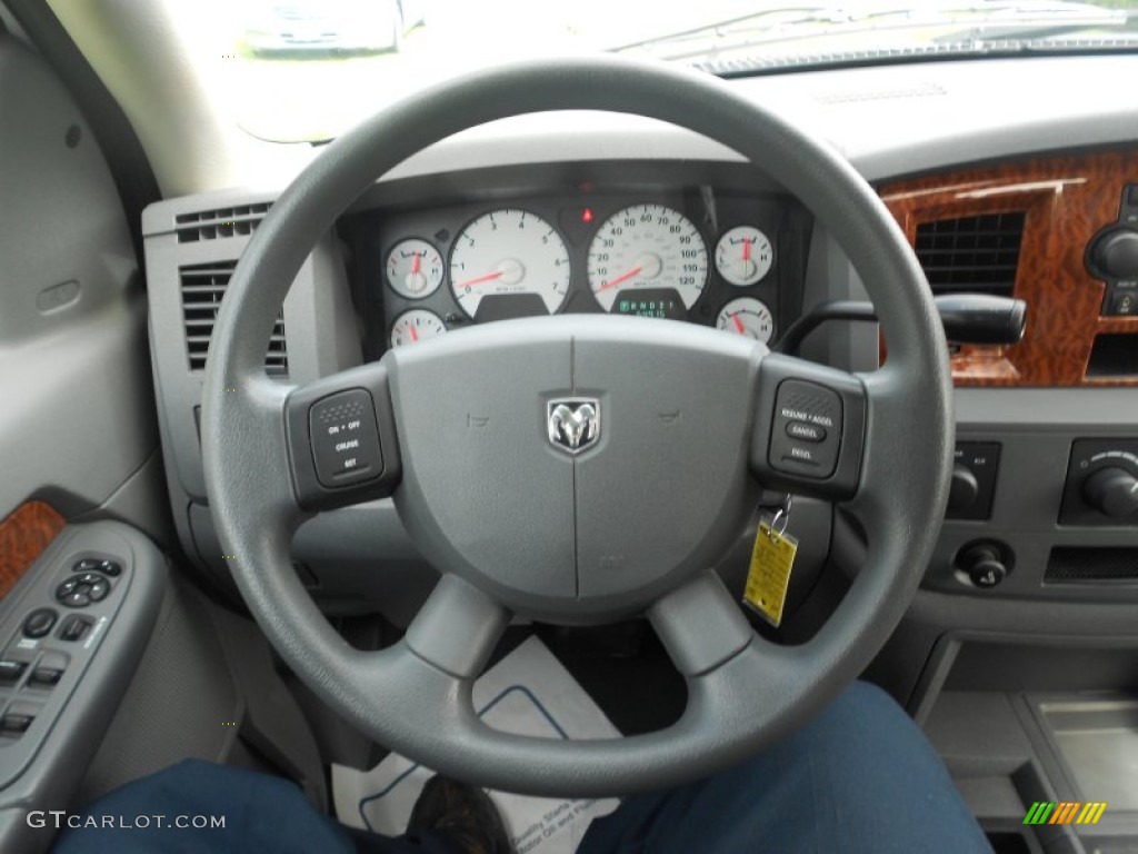 2006 Ram 1500 SLT Mega Cab 4x4 - Bright White / Medium Slate Gray photo #22