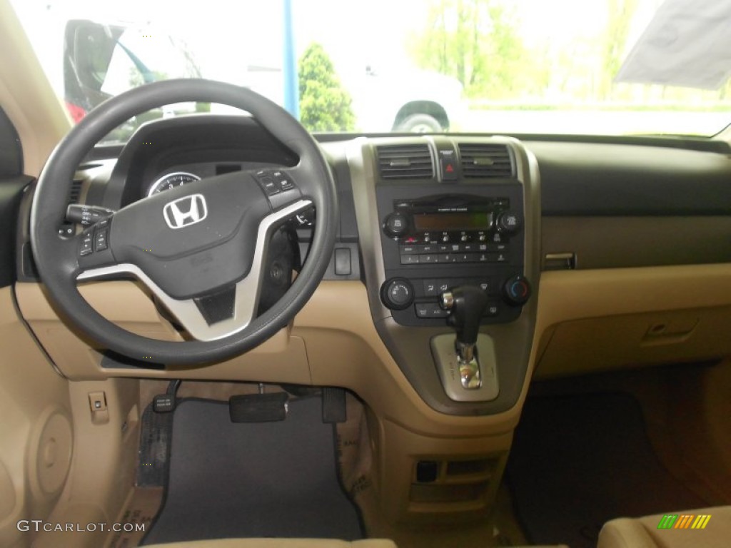 2009 CR-V EX 4WD - Borrego Beige Metallic / Ivory photo #5