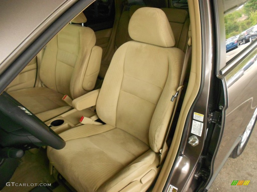 2009 CR-V EX 4WD - Borrego Beige Metallic / Ivory photo #6