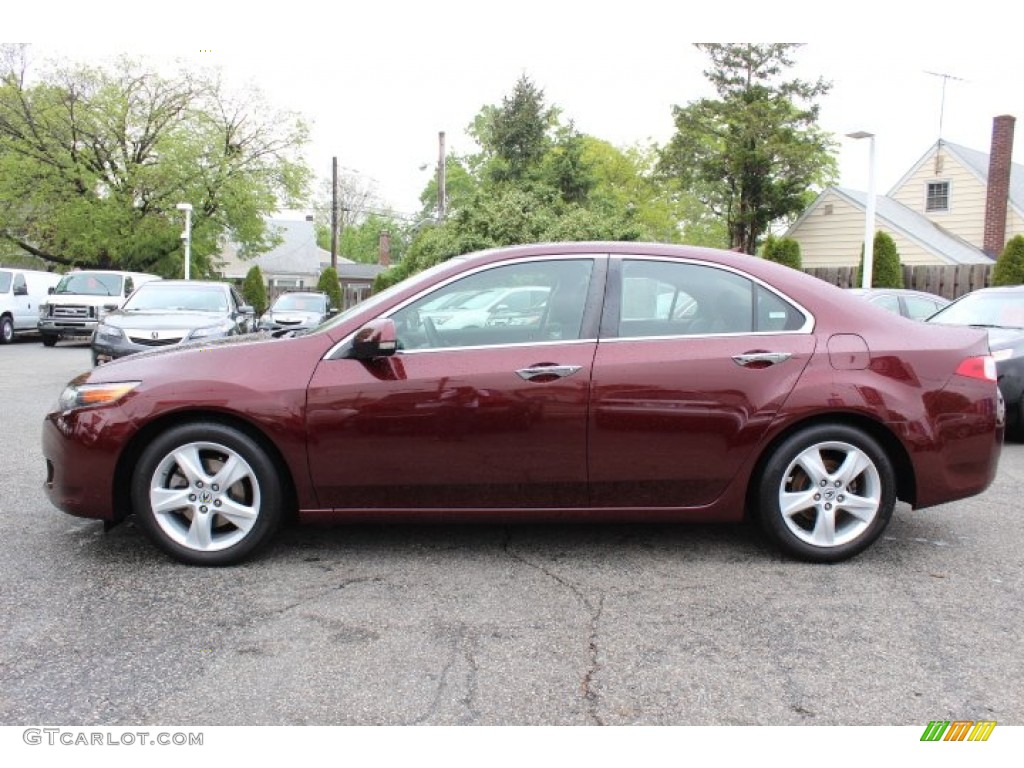Basque Red Pearl 2009 Acura TSX Sedan Exterior Photo #64694417