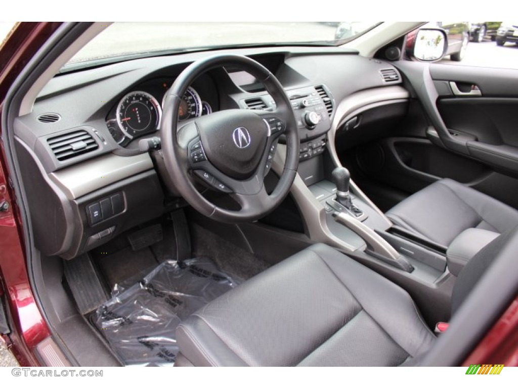 Ebony Interior 2009 Acura TSX Sedan Photo #64694457