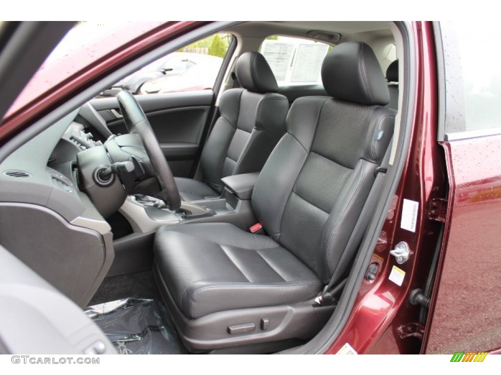 Ebony Interior 2009 Acura TSX Sedan Photo #64694475