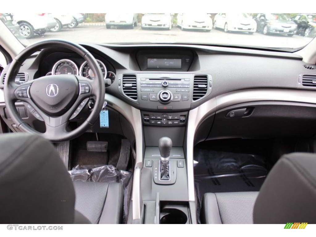 2009 Acura TSX Sedan Ebony Dashboard Photo #64694484
