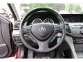 2009 Acura TSX Ebony Interior Steering Wheel Photo