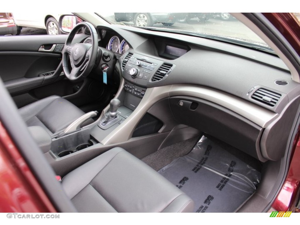 2009 Acura TSX Sedan Ebony Dashboard Photo #64694595