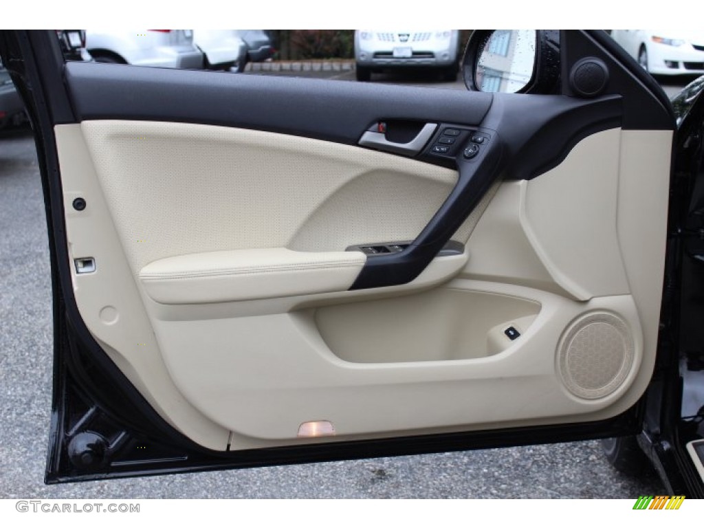 2009 Acura TSX Sedan Parchment Door Panel Photo #64694736