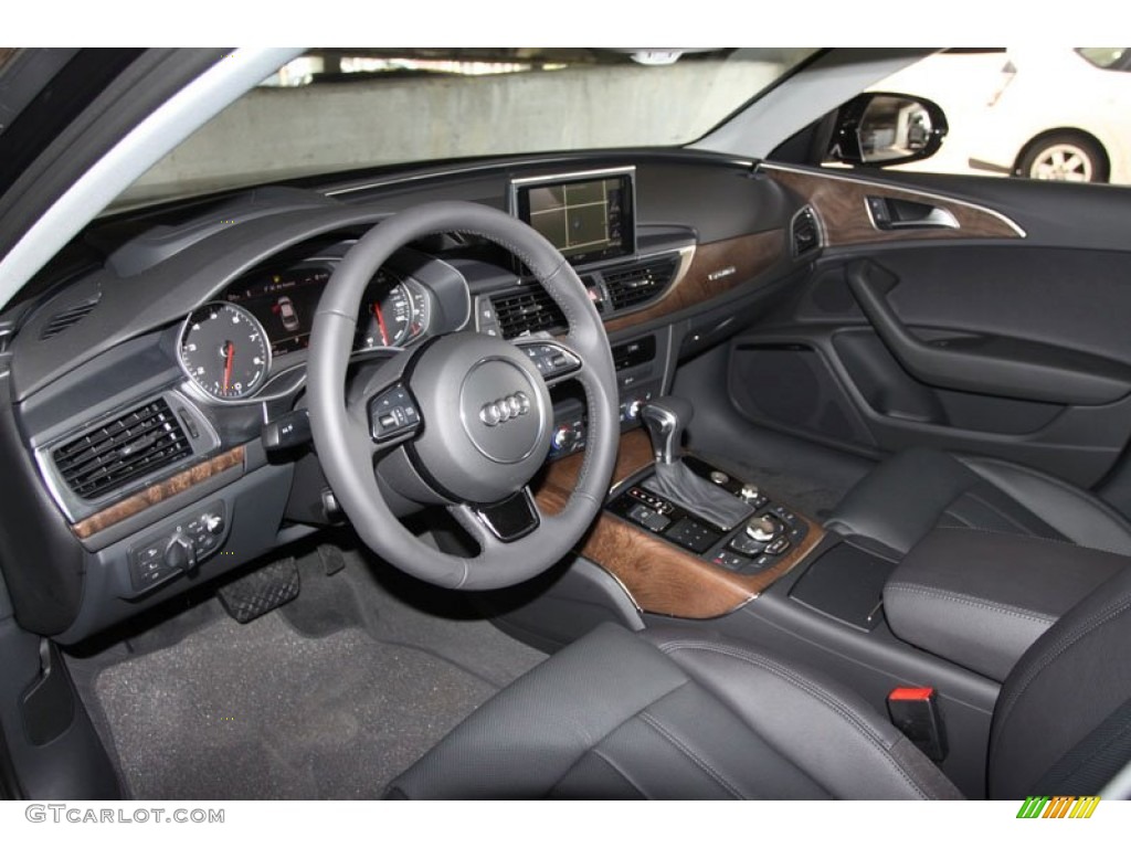 Black Interior 2012 Audi A6 3.0T quattro Sedan Photo #64695771