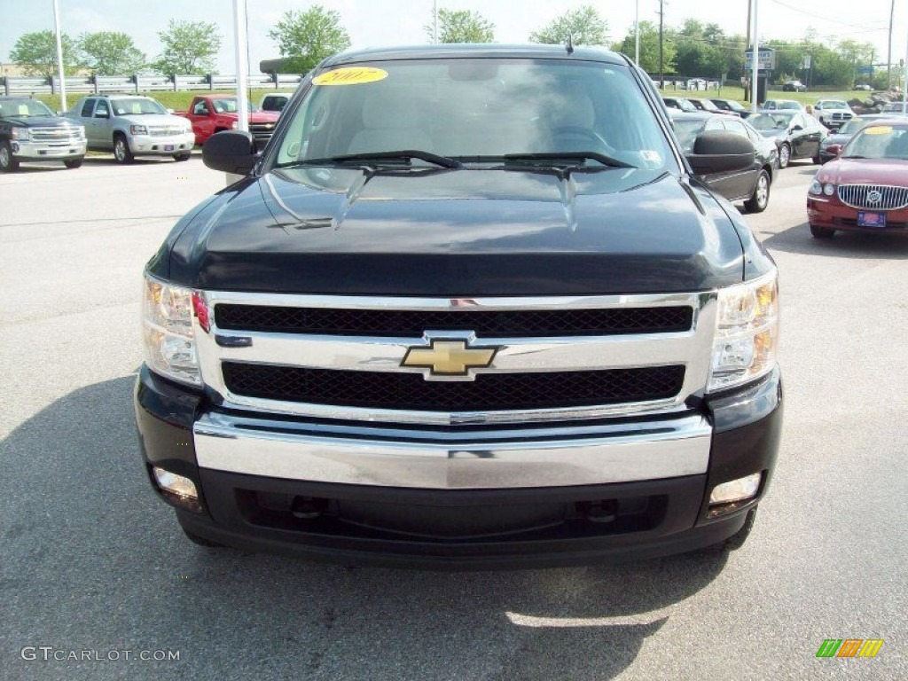 2007 Silverado 1500 LT Z71 Crew Cab 4x4 - Black / Light Titanium/Ebony Black photo #15