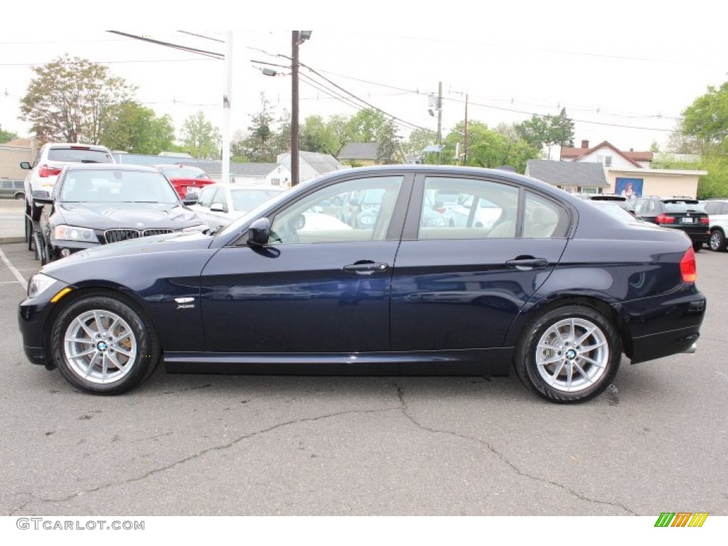 2010 3 Series 328i xDrive Sedan - Monaco Blue Metallic / Beige photo #8