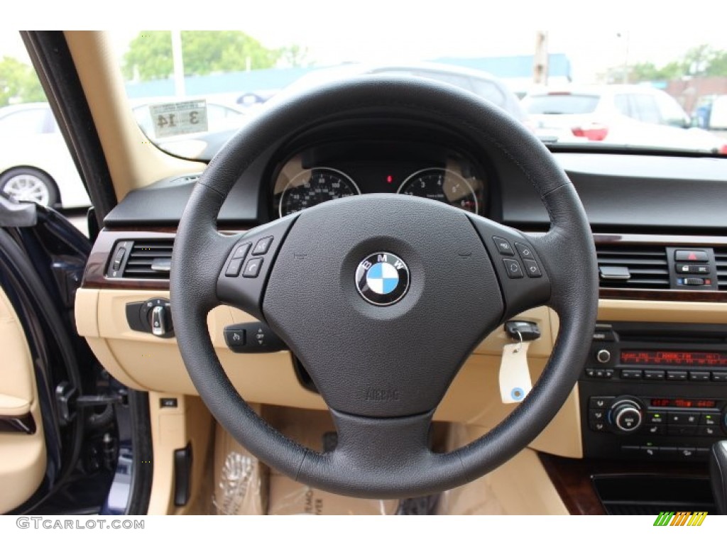 2010 3 Series 328i xDrive Sedan - Monaco Blue Metallic / Beige photo #14