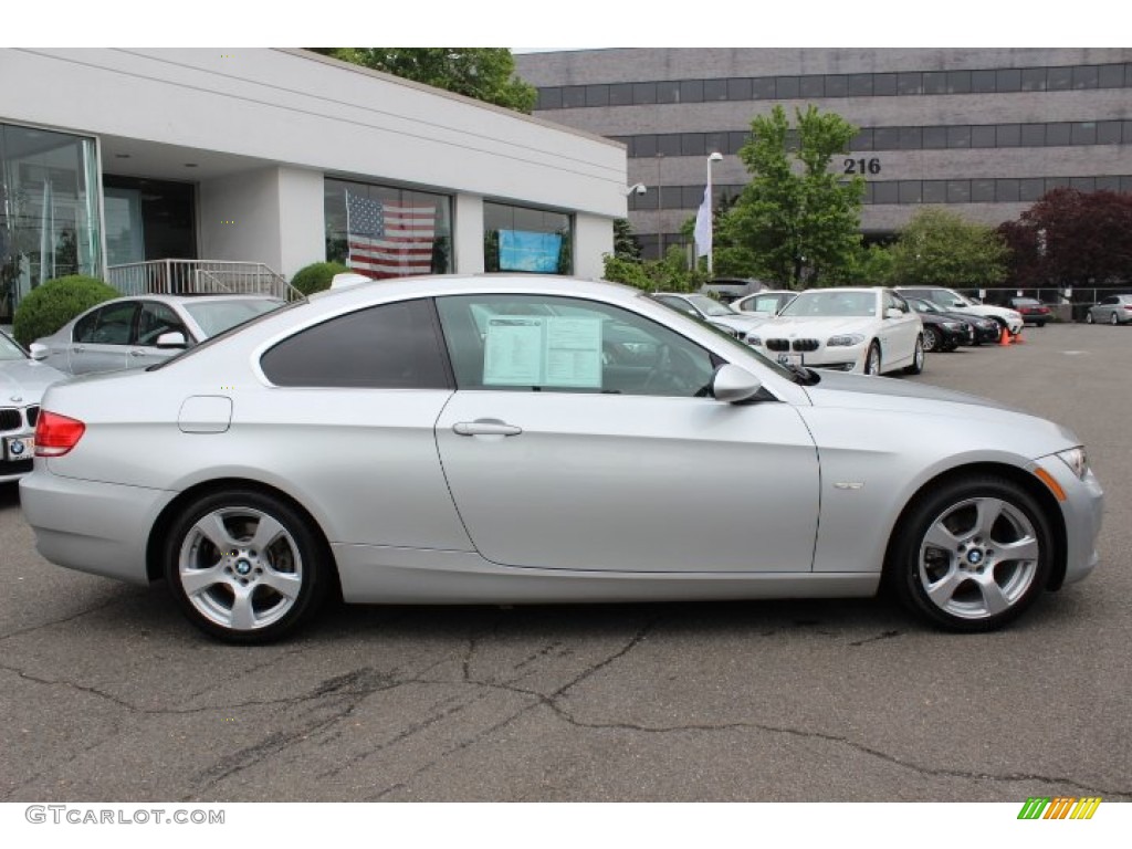 2007 3 Series 328xi Coupe - Titanium Silver Metallic / Black photo #4