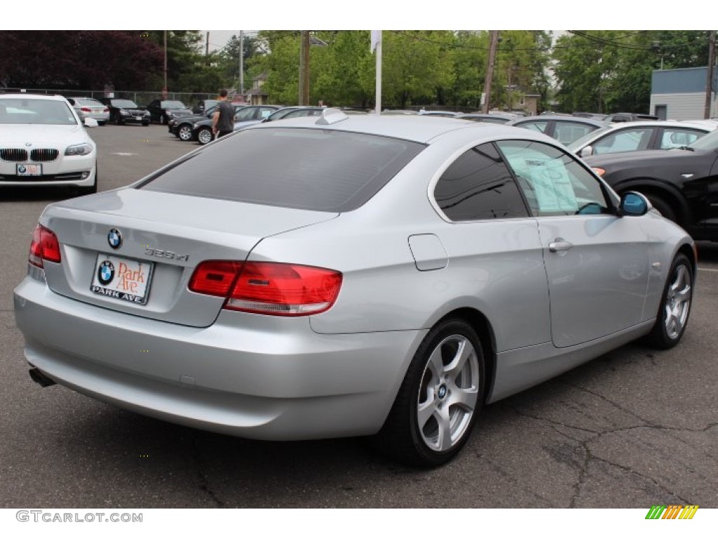 2007 3 Series 328xi Coupe - Titanium Silver Metallic / Black photo #5