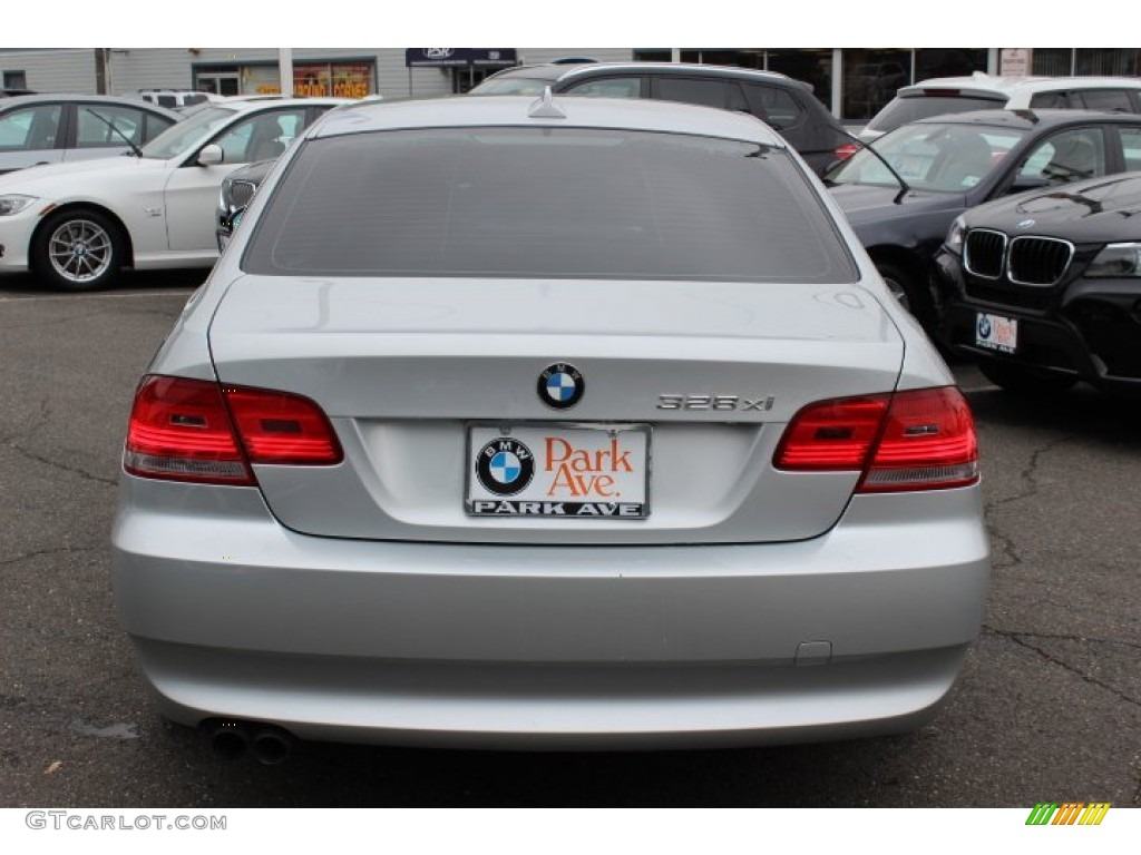 2007 3 Series 328xi Coupe - Titanium Silver Metallic / Black photo #6